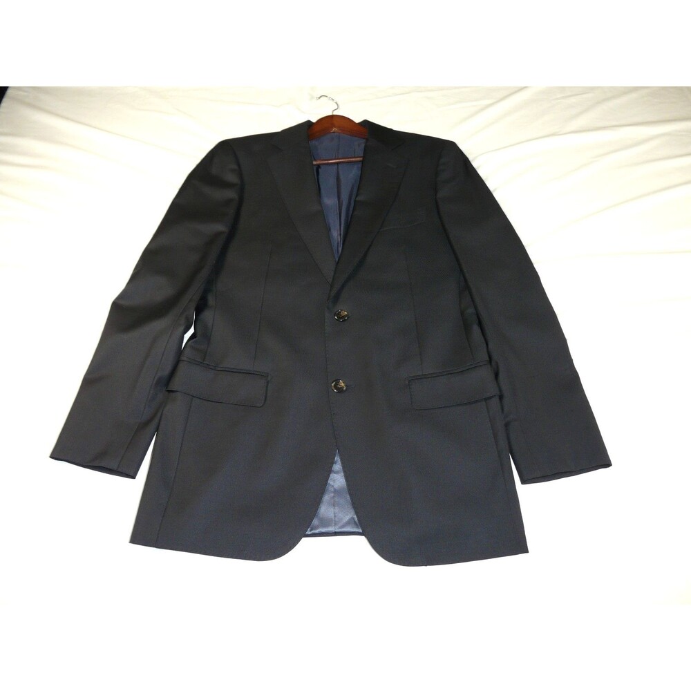 Suitsupply Modelo Vitale Barberis Canonico Size 38 Blue Blazer Super 110's Italy